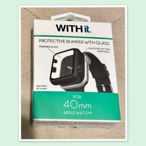 WITH it PROTECTIVE BUMPER WITH GLASS - BLACK - New